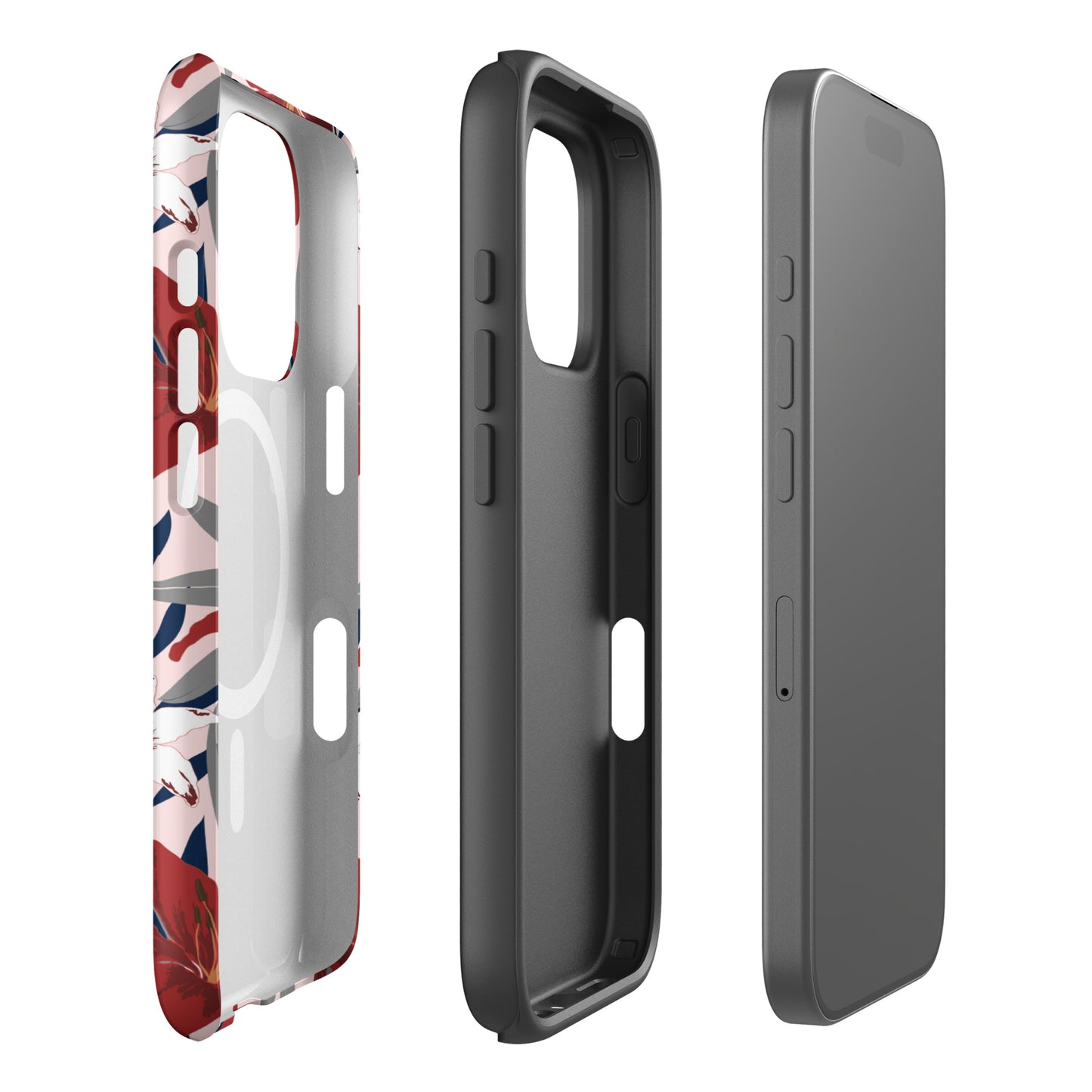 Lys floral iPhone® case MagSafe®