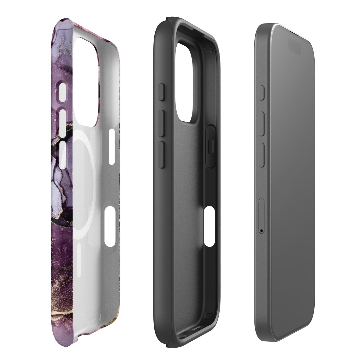 Shades of Purple Marble Effect for iPhone®
