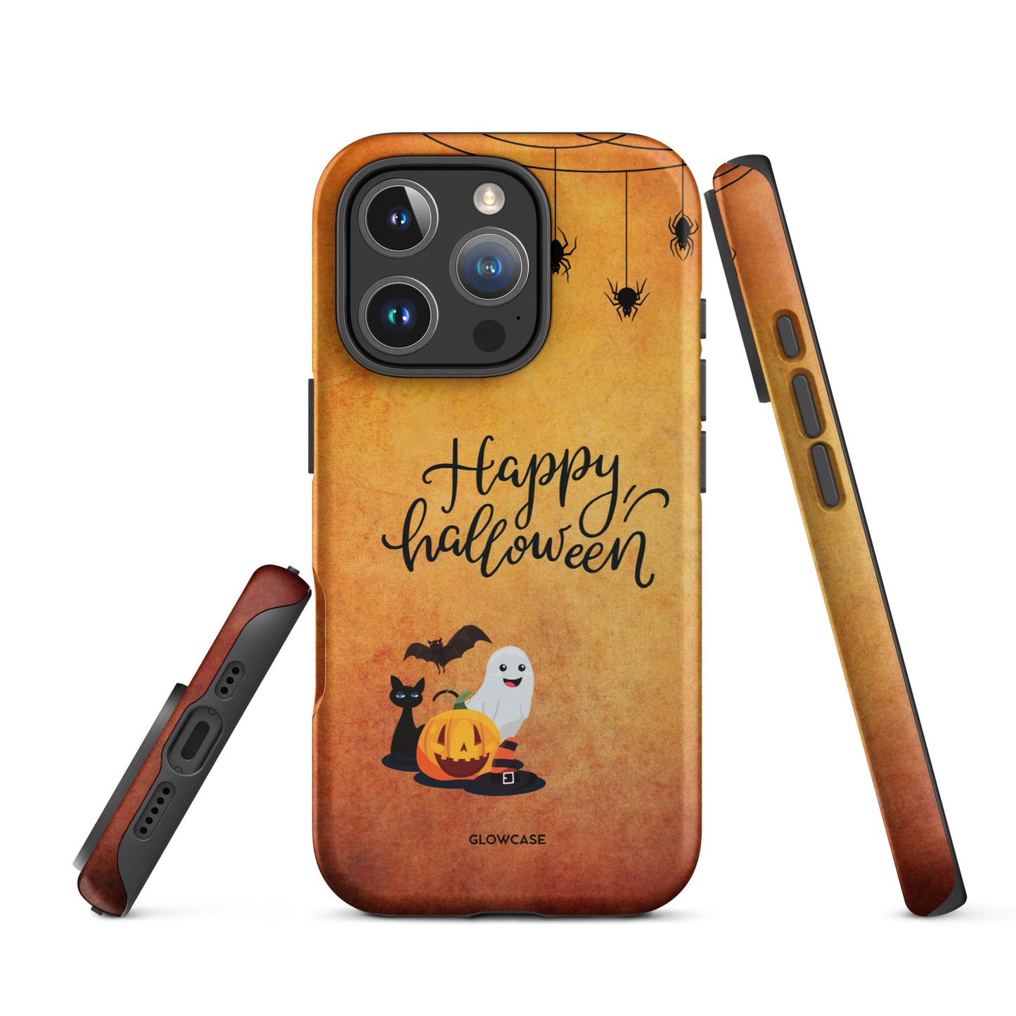 Happy Halloween orange and black iPhone® case