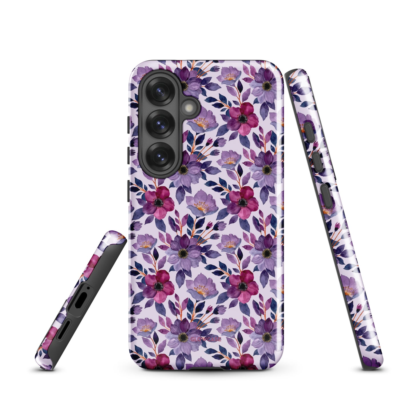 Cute purple flowers SamsungĀ® case