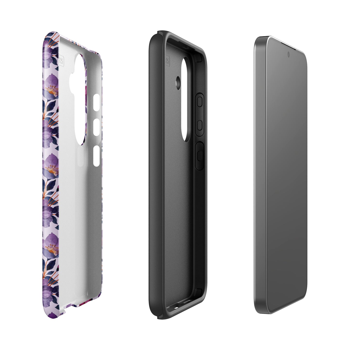 Cute purple flowers SamsungĀ® case