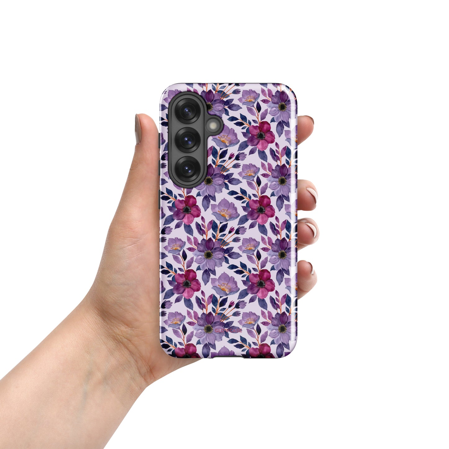 Cute purple flowers SamsungĀ® case