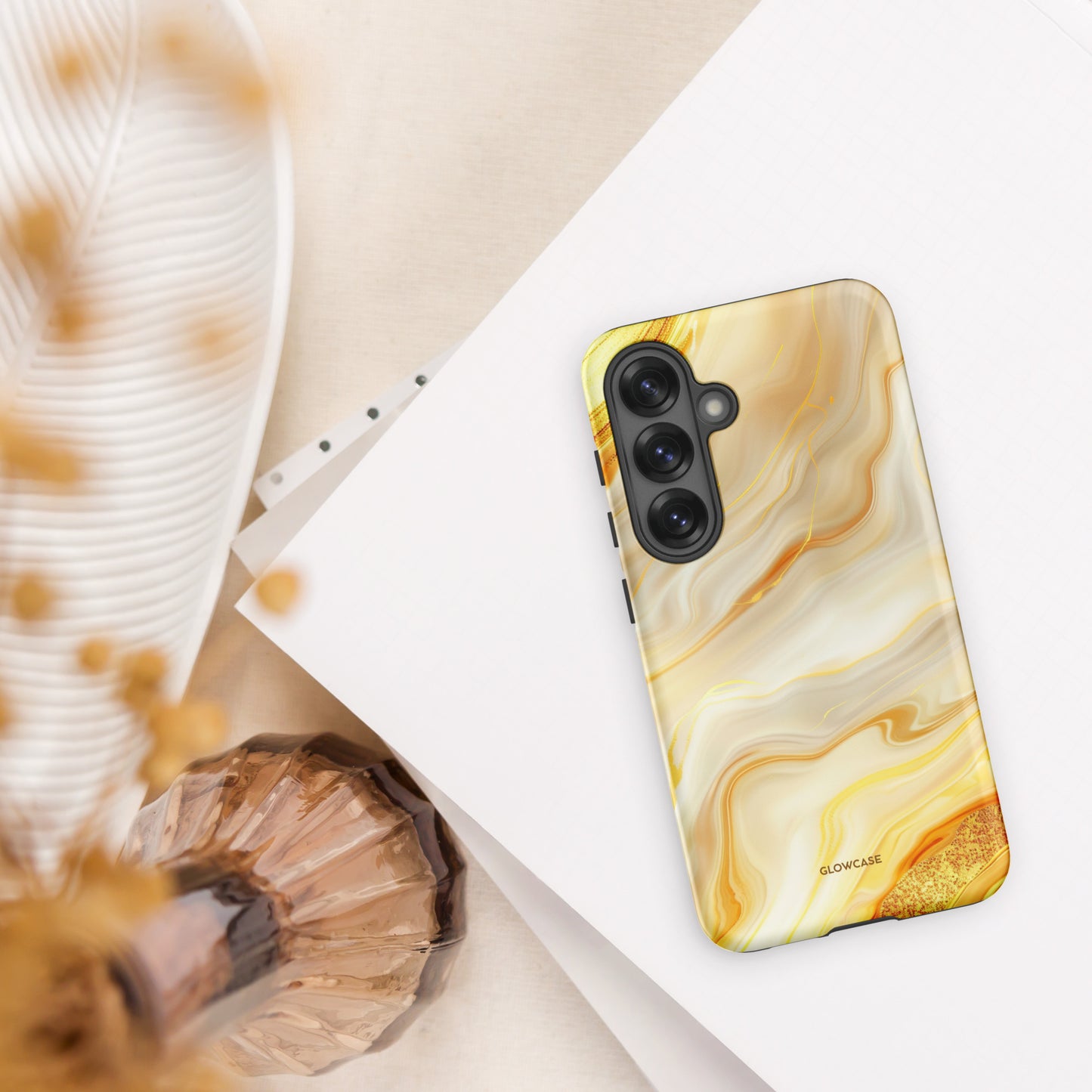 Gold Marble Effect SamsungĀ® case