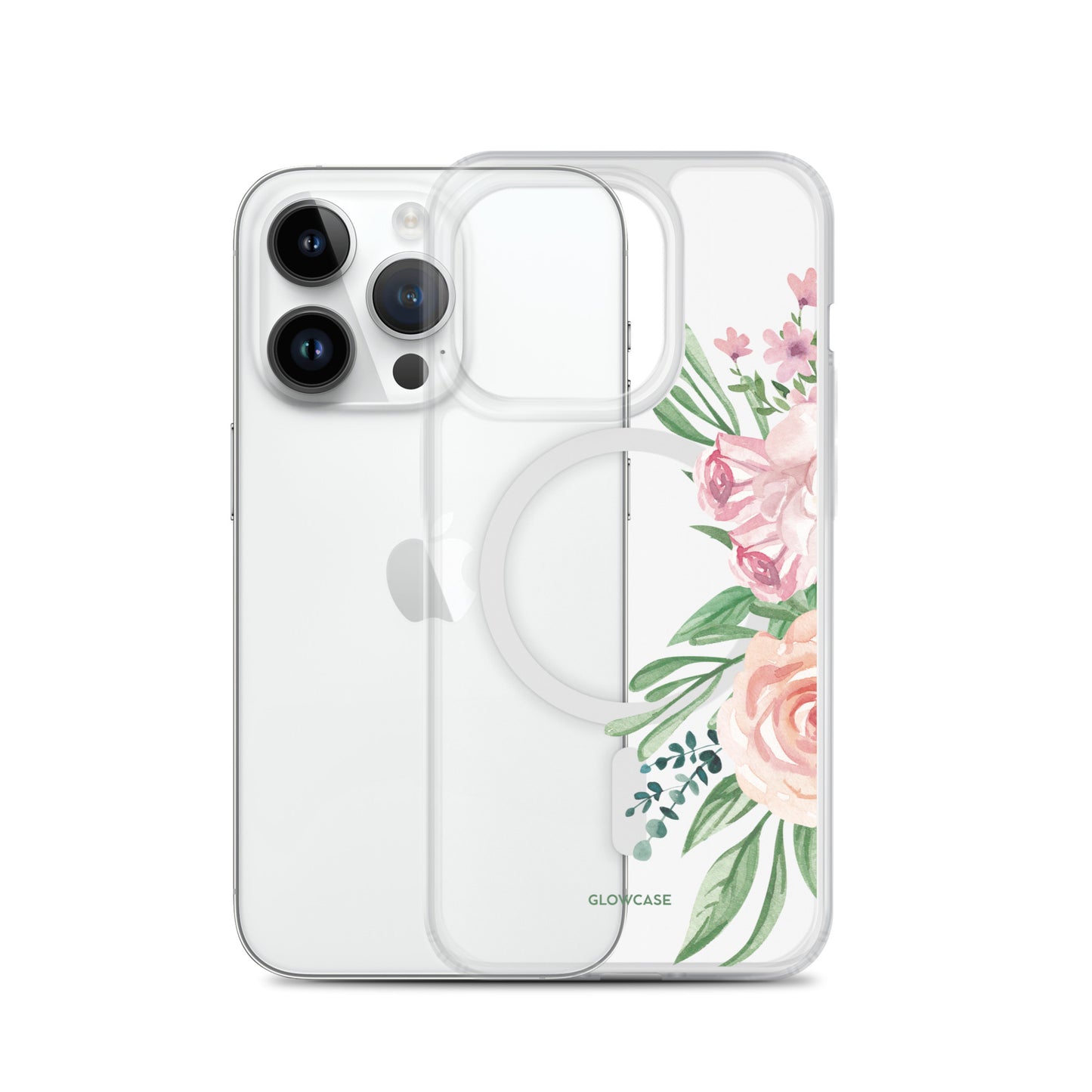 Side Pink Flowers Iphone case MagSafe®