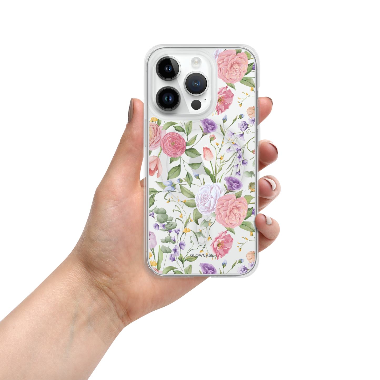 Full Floral MagSafe® clear case