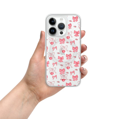 Pink bows and cherries Iphone case MagSafe®