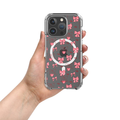 Pink bows and cherries Iphone case MagSafe®