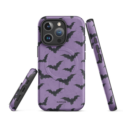 Black and Purple Bat iPhone® case MagSafe®