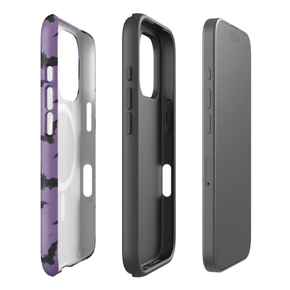 Black and Purple Bat iPhone® case MagSafe®