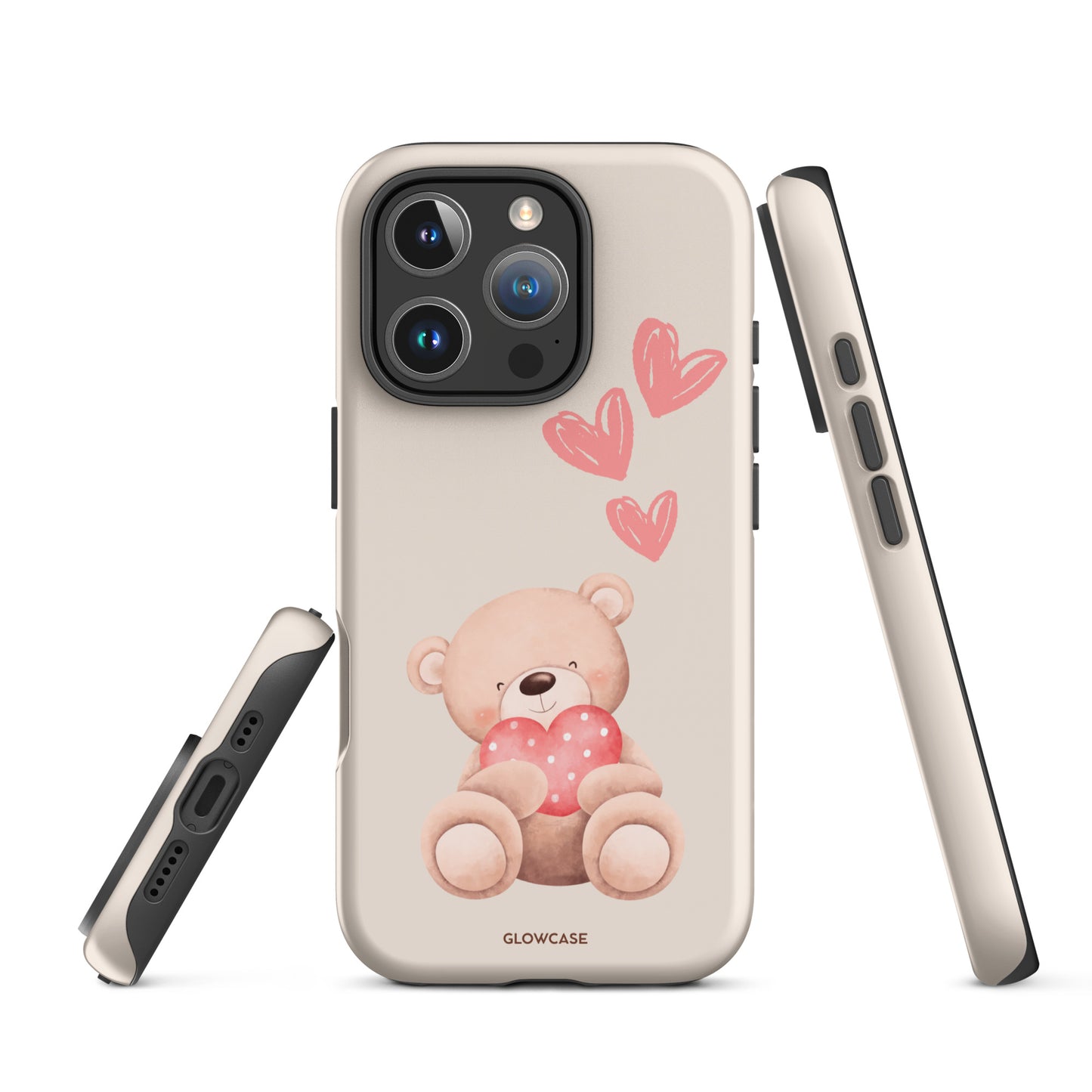 Cute Teddy Bear with hearts iPhone® case