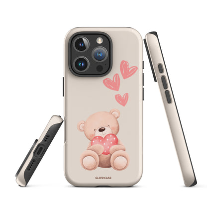 Cute Teddy Bear with hearts iPhone® case