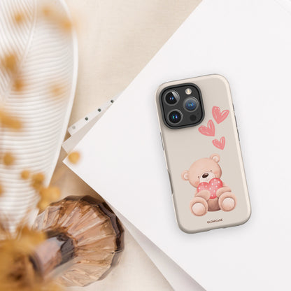 Cute Teddy Bear with hearts iPhone® case
