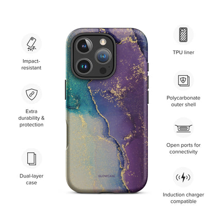 Blue and Purple Marble Effect for iPhone®