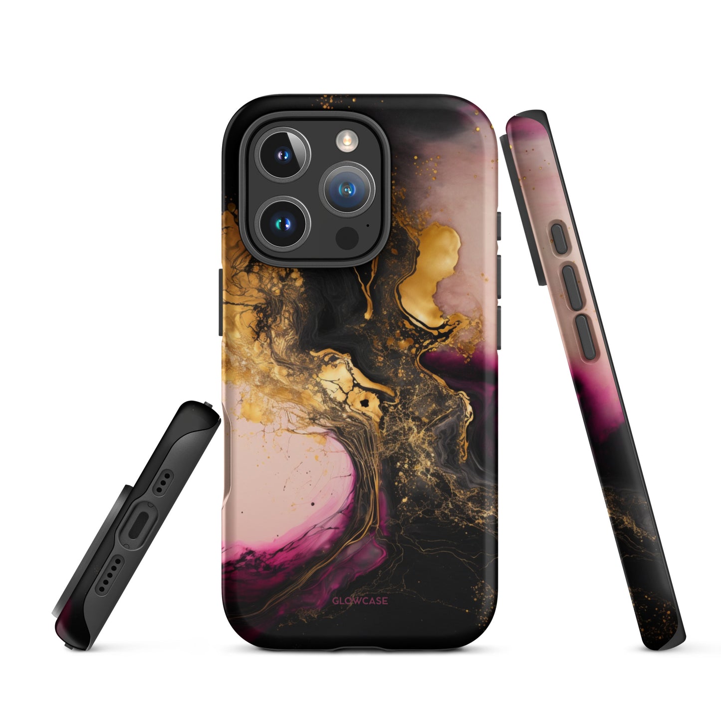 Black & Pink Marble Effect for iPhone®