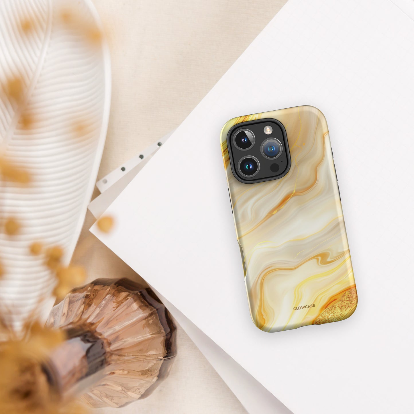 Gold Marble Effect for iPhone®