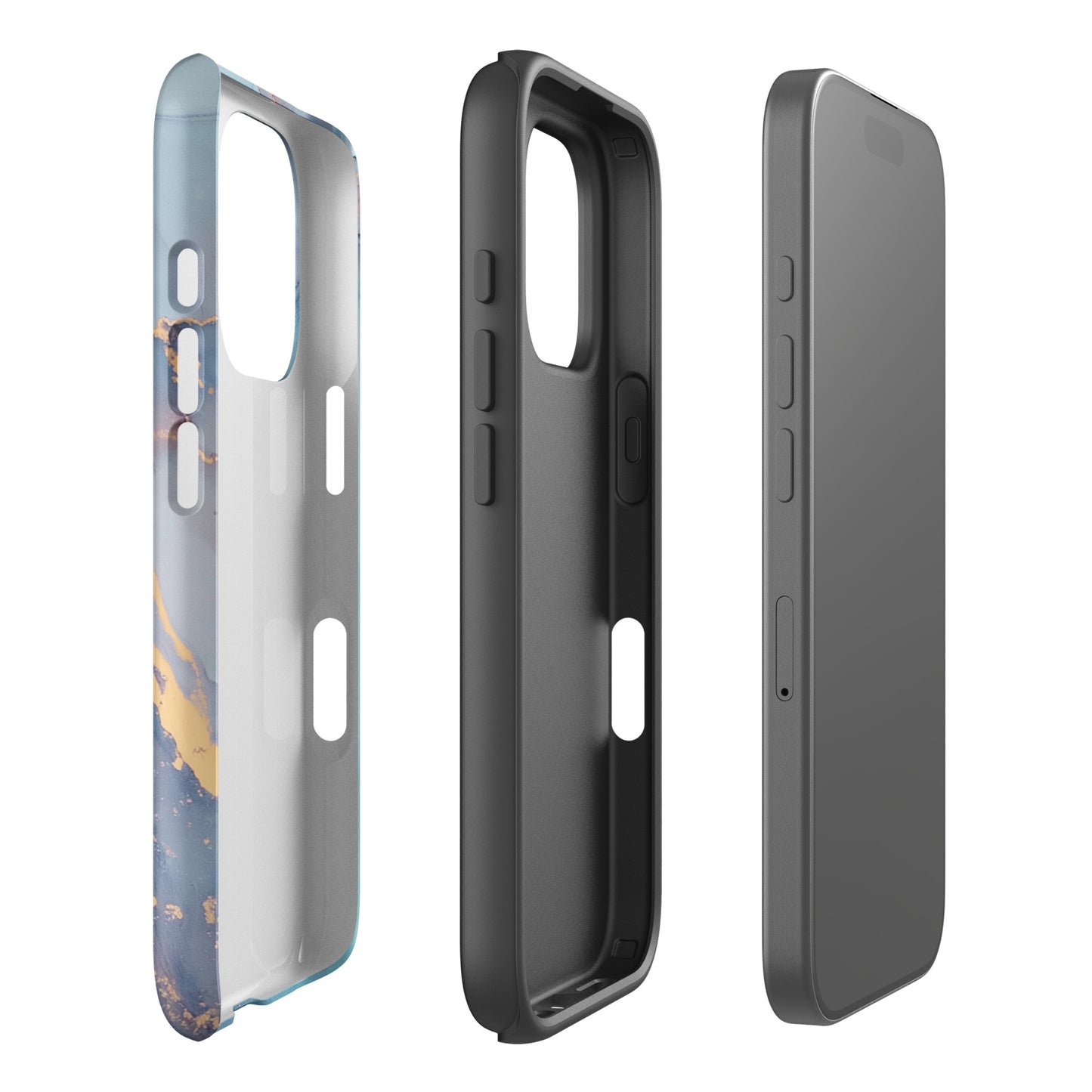 Light blue Marble Effect iPhone® case
