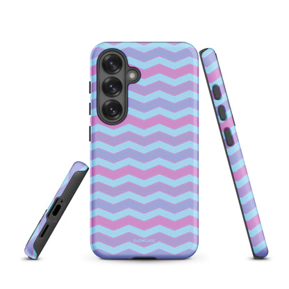 Geometric blue and lilac Samsung® case